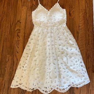 Stunning Laser CutDress with sweetheart neckline